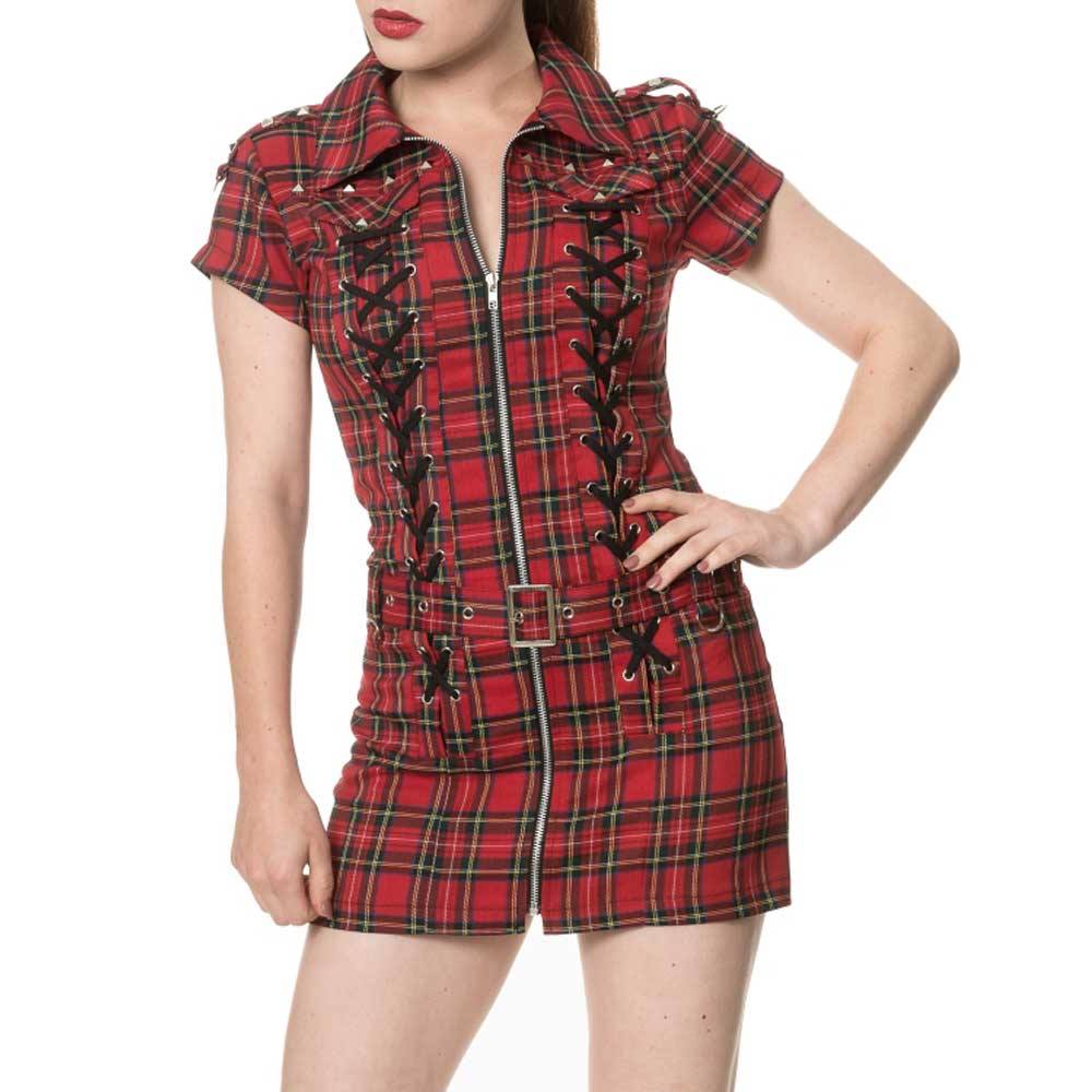 Banned - MOD Short dress - Red Product image